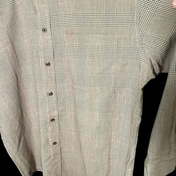 Pendleton Canterbury Cloth Shirt Plaid Button Down Merino Wool Blend Men's Large - Picture 4 of 16